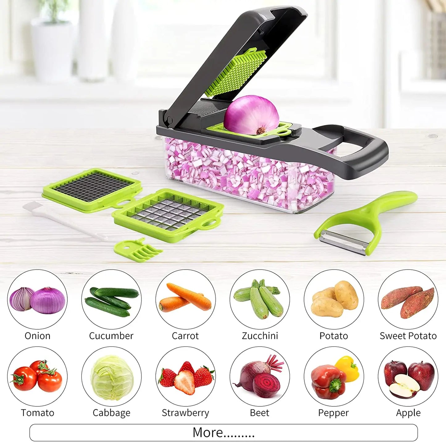 13-in-1 Food Chopper and Kitchen Gadget Set