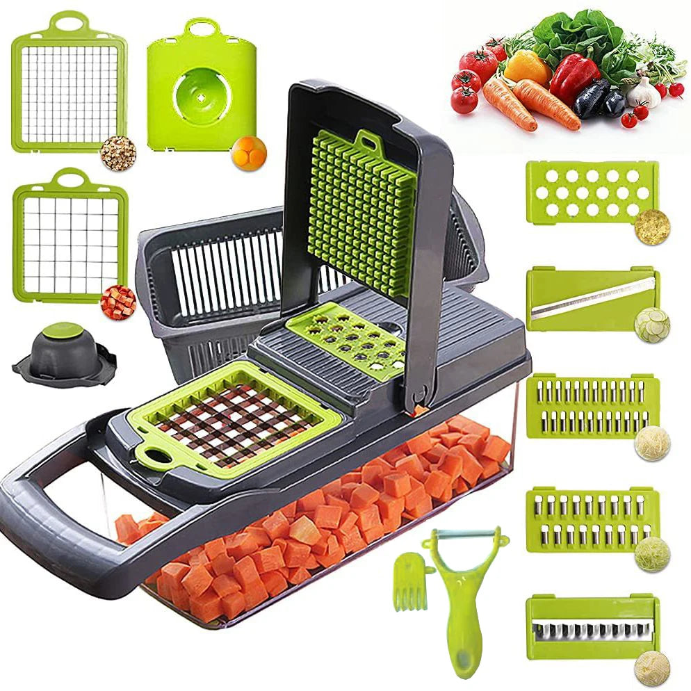 13-in-1 Food Chopper and Kitchen Gadget Set