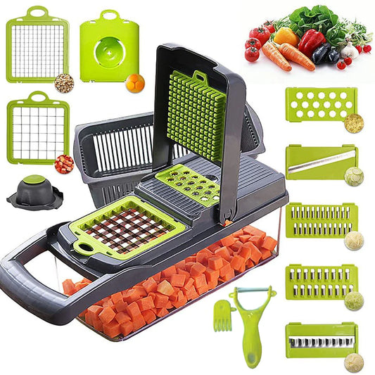 13-in-1 Food Chopper and Kitchen Gadget Set